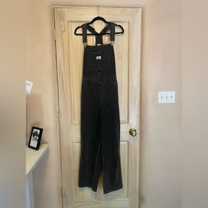 Levi’s Boyfriend Overalls, Black, Size L